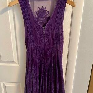 Free People Purple Lace Dress